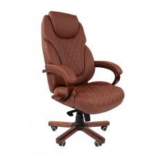 Компьютерное кресло CHAIRMAN 406 коричневая эко-кожа