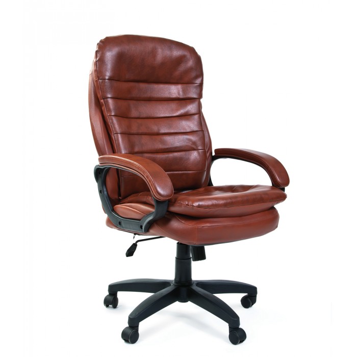 Компьютерное кресло CHAIRMAN 795 LT коричневая эко-кожа