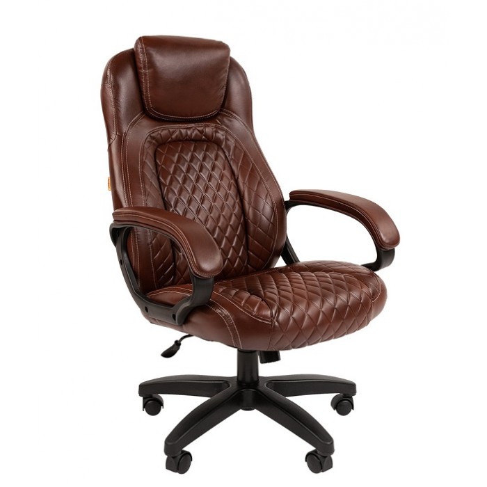 Компьютерное кресло CHAIRMAN 432 коричневая эко-кожа