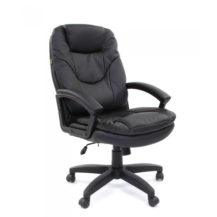 Компьютерное кресло CHAIRMAN 668 LT чёрная эко-кожа