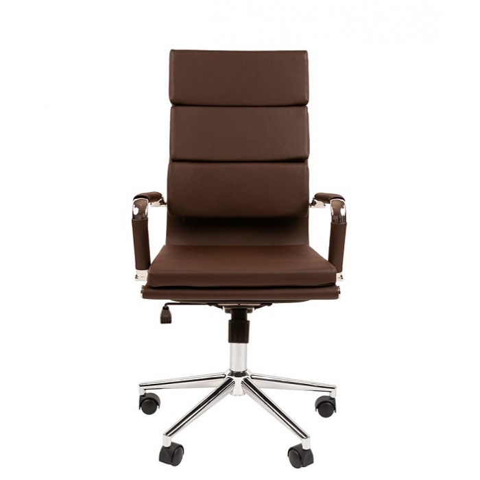 Компьютерное кресло CHAIRMAN 750 коричневая эко-кожа