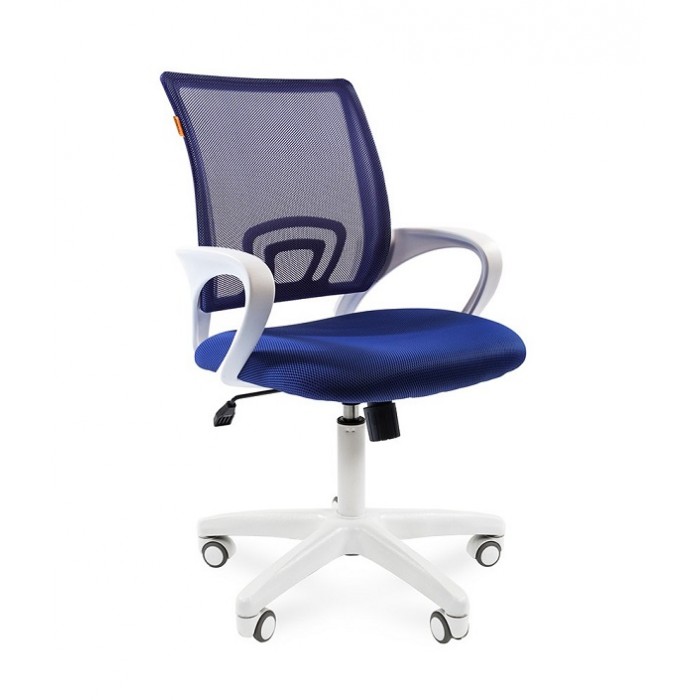 Компьютерное кресло CHAIRMAN 696 WHITE синий