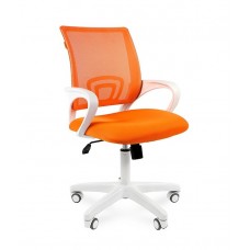 Компьютерное кресло CHAIRMAN 696 WHITE оранжевый