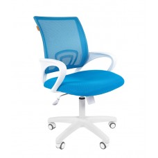 Компьютерное кресло CHAIRMAN 696 WHITE голубой
