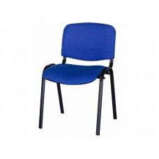 Офисный стул ИЗО чёрн/каркас синяя ткань