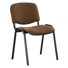 Офисный стул ИЗО чёрн/кар коричневая ткань