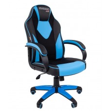 Компьютерное кресло CHAIRMAN GAME 17 чёрно-голубой