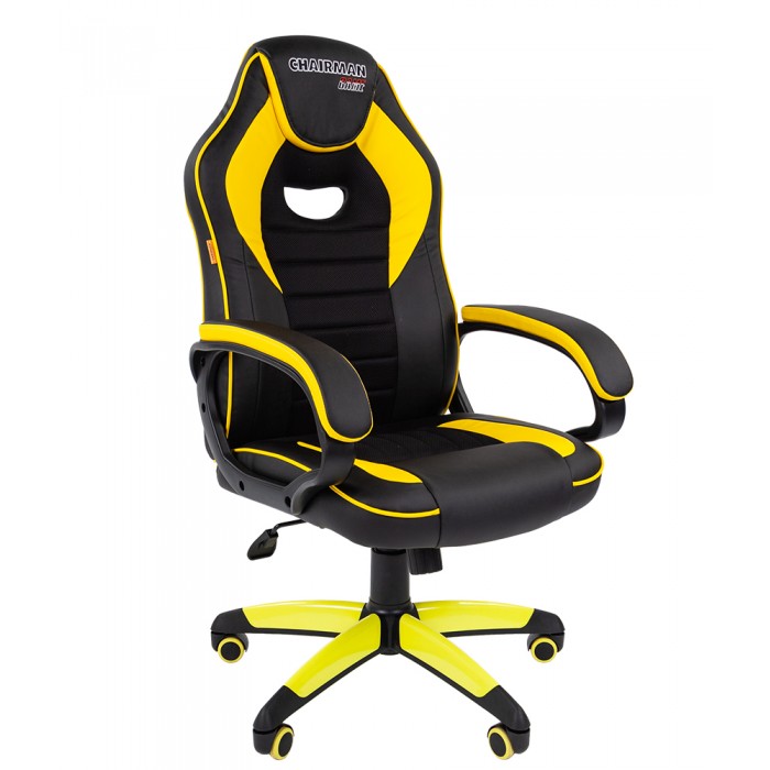 Компьютерное кресло CHAIRMAN GAME 16 желтое