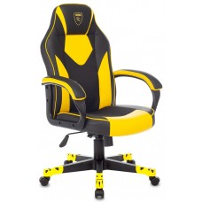 Компьютерное кресло Бюрократ Zombie GAME 17 черный/желтый