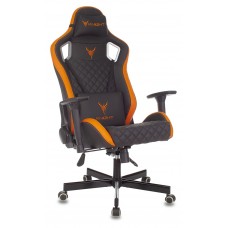 Компьютерное кресло Бюрократ Knight Outrider черный/оранжевый ромбик