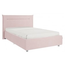 Кровать 1.2 Альба с основанием велюр нежно-розовый