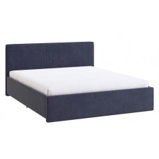 Кровать 1.6 Лора 2 с основанием велюр синий