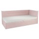 Кровать 0.9 Альба (Тахта) велюр нежно-розовый