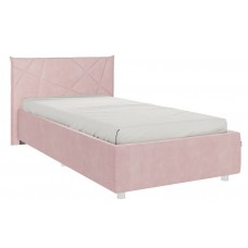 Кровать 0.9 Бест с основанием велюр нежно-розовый