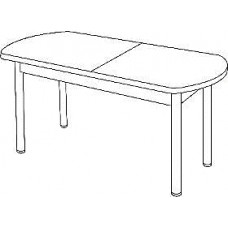 Стол обеденный MAX-Европа 1580(1970)х790х750 пластик / квадро