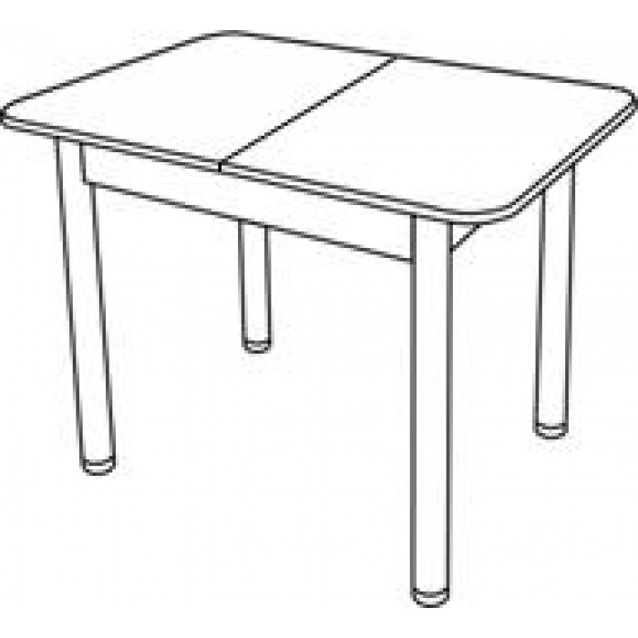 Стол обеденный Прямоугольный 32 мм 1090(1380)х680х750 пластик / квадро