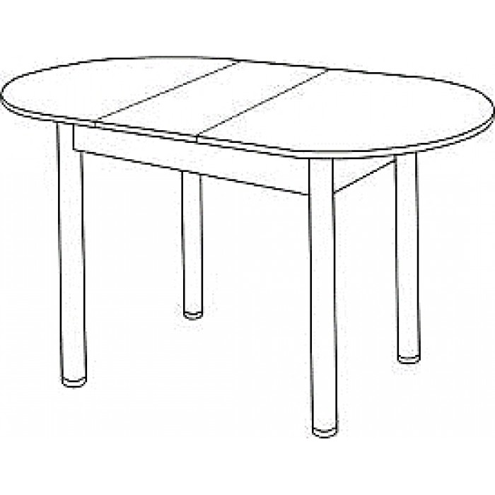 Стол обеденный Универсальный 1090(1380)х680х750 пластик / квадро