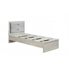 Кровать 32.23 Сохо бетон пайн белый/бетон пайн патина