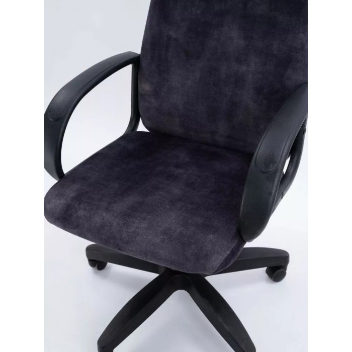 Компьютерное кресло Трон C1 темно-серый велюр Prestige