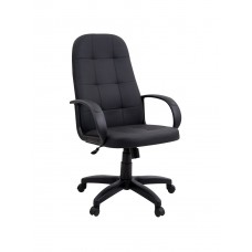 Компьютерное кресло Трон V1 черная экокожа Prestige (пластик)