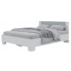 Кровать 1600 NOVA с настилом белый/бетон