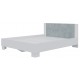 Кровать 1600 NOVA с настилом белый/бетон